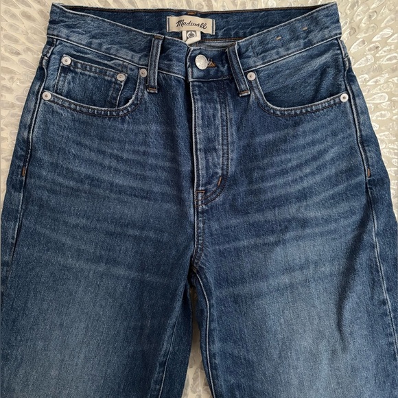 Madewell Low Slung Straight Jeans Size 23 - Picture 5 of 10